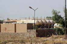 A view of the AB2 gas compressor station is pictured after militants attacked the station, northwest of Kirkuk, Iraq, July 31, 2016. PHOTO BY REUTERS/Ako Rasheed