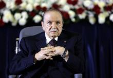 President Abdelaziz Bouteflika looks on during a swearing-in ceremony in Algiers, April 28, 2014. PHOTO BY REUTERS/Louafi Larbi