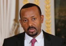 Ethiopian Prime Minister Abiy Ahmed speaks during a media conference at the Elysee Palace in Paris, France, October 29, 2018. PHOTO BY REUTERS/Michel Euler/Pool