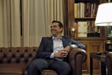 Greek Prime Minister Alexis Tsipras in Athens, August 20, 2015. PHOTO BY REUTERS/Alkis Konstantinidis