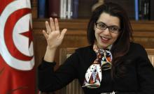Tunisia's Tourism Minister Amel Karboul speaks during an interview in Tunis