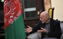 Afghan President Ashraf Ghani speaks during a meeting with US Vice President Mike Pence (not pictured) at the Presidential Palace in Kabul, Afghanistan on December 21, 2017. PHOTO BY REUTERS/Mandel Ngan