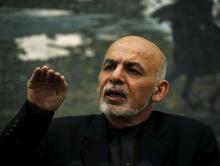 Afghanistan's President Ashraf Ghani speaks during a news conference in Kabul, Afghanistan, December 31, 2015. PHOTO BY REUTERS/Omar Sobhani