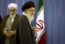 Iran's Supreme Leader Ayatollah Ali Khamenei departs after casting his ballot in the parliamentary election in Tehran, March 2, 2012. PHOTO BY REUTERS/Caren Firouz