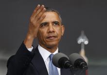 U.S. President Barack Obama arrives for the commencement ceremony at the United States Military Academy at West Point, New York