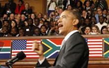 U.S. President Barack Obama delivers remarks at the University of Cape Town, June 30, 2013. PHOTO BY REUTERS/Jason Reed