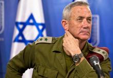 Israeli military chief Lieutenant-General Benny Gantz attends a news conference in Tel Aviv, Israel, July 28, 2014. PHOTO BY REUTERS/Nir Elias