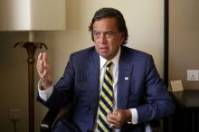 Former New Mexico governor Bill Richardson speaks during an interview with Reuters as a member of an international advisory board on the crisis of Rakhine state in Yangon, Myanmar, January 24, 2018. PHOTO BY REUTERS/Ann Wang