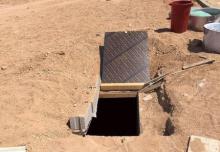 A cache, said to be dug by suspected Islamic State militants and found by Saudi security forces is seen in this handout photo provided by the Saudi Press Agency, September 28, 2015. PHOTO BY REUTERS/Saudi Press Agency