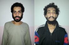 A combination picture shows Alexanda Kotey and Shafee Elsheikh, who the Syrian Democratic Forces (SDF) claim are British nationals, in these undated handout pictures in Amouda, Syria released February 9, 2018. PHOTO BY REUTERS/Syrian Democratic Forces