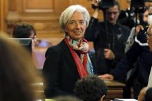 Managing Director of the International Monetary Fund (IMF) Christine Lagarde is seen before the start of her trial about a state payout in 2008 to a French businessman, at the courts in Paris, France, December 12, 2016. PHOTO BY REUTERS/Philippe Wojazer