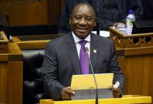President Cyril Ramaphosa delivers his State of the Nation address at Parliament in Cape Town, South Africa, February 16, 2018. PHOTO BY REUTERS/Ruvan Boshoff
