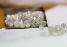 Uncut diamonds in a file photo. PHOTO BY REUTERS/Olivia Harris