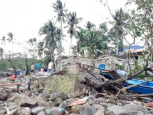 General view of storm debris in Biliran, Philippines December 26, 2019. in this picture obtained from social media. PHOTO BY REUTERS/VERMALYN MALOLOY-ON NAVARRETE 