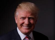 Republican U.S. presidential candidate Donald Trump poses for a photo after an interview with Reuters in his office in Trump Tower, in the Manhattan borough of New York City, May 17, 2016. PHOTO BY REUTERS/Lucas Jackson