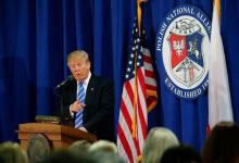 Republican presidential nominee Donald Trump delivers remarks at the Polish National Alliance in Chicago, U.S., September 28, 2016. PHOTO BY REUTERS/Jonathan Ernst