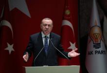 Turkish President Tayyip Erdogan speaks during a meeting of his ruling AK Party in Ankara, Turkey, December 26, 2019. PHOTO BY REUTERS/Presidential Press Office
