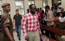 Tanzanian investigative journalist Erick Kabendera arrives at the Kisutu Residents Magistrate Court in Dar es Salaam, Tanzania, August 19, 2019. PHOTO BY REUTERS/Emmanuel Herman