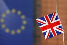 A British Union flag is seen flying outside the European Commission headquarters in Brussels, Belgium, June 1, 2016. PHOTO BY REUTERS/Francois Lenoir
