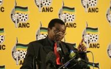 ANC Secretary General Gwede Mantashe gestures during a media briefing at the ANC headquarters in Johannesburg in a file photo. PHOTO BY REUTERS/Siphiwe Sibeko