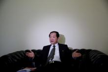 North Korea's ambassador to the United Nations Han Tae Song attends an interview with Reuters at the Permanent Mission of North Korea in Geneva, Switzerland, November 17, 2017. PHOTO BY REUTERS/Denis Balibouse