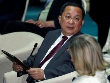 North Korea's Foreign Minister Ri Yong Ho attends the Asean Regional Forum Retreat Session in Singapore, August 4, 2018. PHOTO BY REUTERS/Edgar Su