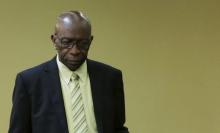 Former FIFA vice-president Jack Warner, who is a parliamentary representative for Chaguanas West, is seen inside parliament in Port-of-Spain, June 5, 2015. PHOTO BY REUTERS/Andrea de Silva