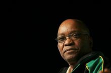 South African President Jacob Zuma looks on before delivering an address in Polokwane, South Africa, December 20, 2007. PHOTO BY REUTERS/Siphiwe Sibeko