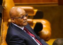 President Jacob Zuma looks in Parliament, Cape Town, South Africa, May 17, 2016. PHOTO BY REUTERS/Mike Hutchings