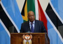 Jacob Zuma,president of South Africa speaks during the 3rd Session of the Botswana-South Africa Bi-National Commission (BNC) in Pretoria, South Africa, November 11, 2016. PHOTO BY REUTERS/Siphiwe Sibeko