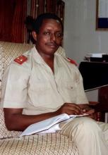 Burundi's army chief Colonel Jean Bikomagu seen March 18, 1994. PHOTO BY REUTERS