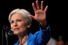 Green Party presidential candidate Jill Stein speaks at a campaign rally in Chicago, Illinois, U.S., September 8, 2016. PHOTO BY REUTERS/Jim Young