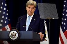 U.S. Secretary of State John Kerry delivers remarks on Middle East peace at the Department of State in Washington, December 28, 2016. PHOTO BY REUTERS/James Lawler Duggan