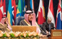 Kuwait's Minister of Foreign Affairs Sheikh Sabah al Khalid Al Sabah attends the Kuwait International Conference for Reconstruction of Iraq, in Bayan, Kuwait, February 13, 2018. PHOTO BY REUTERS/Stephanie McGehee