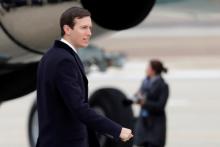 Senior advisor and son-in-law of U.S. President Donald Trump, Jared Kushner, boards Air Force One as he accompanies the president to Nashville, Tennessee from Joint Base Andrews, Maryland, U.S., January 8, 2018. PHOTO BY REUTERS/Carlos Barria