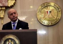 French Foreign Minister Laurent Fabius attends a joint news conference with Egyptian Foreign Minister Sameh Shukri (not pictured) at the presidential palace in Cairo, Egypt, June 20, 2015, after his meeting with Egypt's President Abdel Fattah al-Sisi to discuss the situation in the Middle East. PHOTO BY REUTERS/Amr Abdallah Dalsh