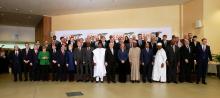 Political leaders take part in a group photo during a High Level Conference on the Sahel in Brussels, Belgium, February 23, 2018. PHOTO BY REUTERS/Olivier Hoslet