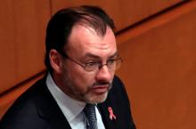 Mexico's Foreign Minister Luis Videgaray gives a speech to senators during a plenary session of Mexico's Senate in Mexico City, Mexico, October 9, 2018. PHOTO BY REUTERS/Henry Romero