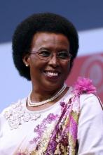 Burundi's humanitarian and 2011 laureate Marguerite Barankitse attends the awards ceremony for the Prix de la "Fondation Chirac" at the Musee du Quai Branly in Paris, November 22, 2012. PHOTO BY REUTERS/Charles Platiau