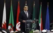 Tunisia's Prime Minister Mehdi Jomaa speaks during the opening ceremony of the forum of Arab financial institutions in Tunis