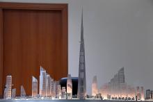 A model of Jeddah Tower is seen at the office of Jeddah Economic Company, in Jeddah, Saudi Arabia, February 6, 2018. PHOTO BY REUTERS/Reem Baeshen