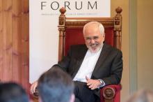 Iran's Foreign Minister Mohammad Javad Zarif smiles during the opening of the Oslo Forum at Losby Gods outside Oslo, Norway, June 13, 2017. PHOTO BY REUTERS/NTB Scanpix/Hakon Mosvold Larsen