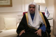 Mohammed al-Issa, former justice minister, head of the Muslim World League (MWL) speaks during an interview with Reuters at a hotel in Paris, France, November 23, 2017. PHOTO BY REUTERS/Clotaire Achi