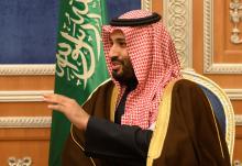 Saudi Crown Prince Mohammed bin Salman meets with U.S. Secretary of State Mike Pompeo in Riyadh, Saudi Arabia, January 14, 2019. PHOTO BY REUTERS/Andrew Caballero-Reynolds