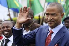 Moise Katumbi, governor of Democratic Republic of Congo's mineral-rich Katanga province, arrives for a two-day mineral conference in Goma, March 24, 2014. PHOTO BY REUTERS/Kenny Katombe