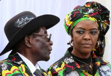 President Robert Mugabe and his wife Grace attend a rally of his ruling ZANU (PF) in Chinhoyi, Zimbabwe, July 29, 2017. PHOTO BY REUTERS/Philimon Bulawayo