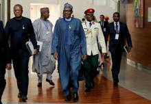 Nigeria's President Muhammadu Buhari arrives for the 30th Ordinary Session of the Assembly of the Heads of State and the Government of the African Union in Addis Ababa, Ethiopia, January 28, 2018. PHOTO BY REUTERS/Tiksa Negeri