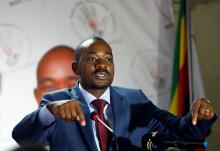 Zimbabwean opposition Movement For Democratic Change (MDC) leader Nelson Chamisa addresses a media briefing in Harare, Zimbabwe, November 15, 2018. PHOTO BY REUTERS/Philimon Bulawayo