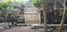 A general view shows the cleaning the stucco of the Temple of the U, located in the archaelogy area of Kuluba, in Tizimin, Yucatan state, Mexico in this handout photograph released to Reuters by the National Institute of Anthropology and History (INAH) on December 24, 2019. PHOTO BY REUTERS/INAH - National Institute of Anthropology and History