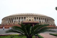 A view of the Indian parliament building is seen in New Delhi July 21, 2008. India's parliament begins debate on a vote of confidence in Prime Minister Manmohan Singh's government on Monday that will decide the fate of a nuclear deal with the United States and could trigger a snap election. PHOTO BY REUTERS/B Mathur